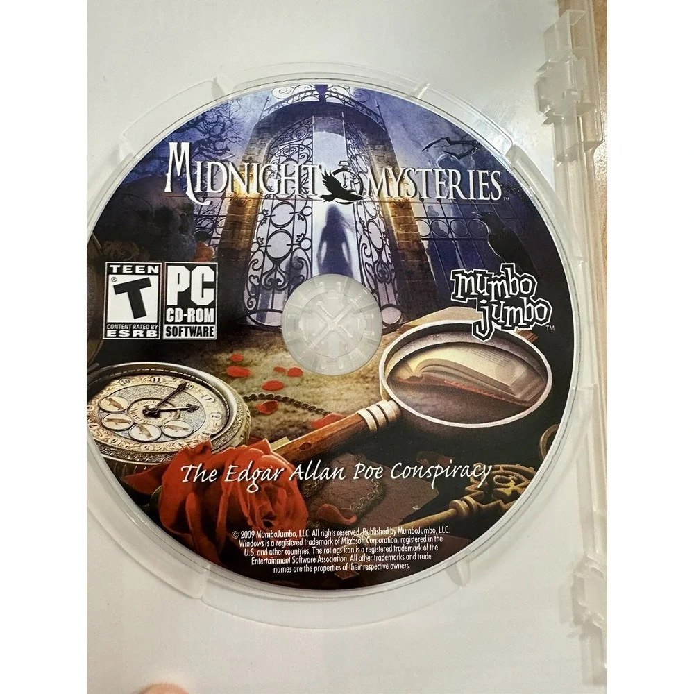 Midnight Mysteries The Edgar Allan Poe Conspiracy PC Game Mumbo Jumbo 1000-10632